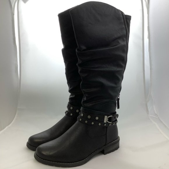 NEW ReLife Debra Knee High Boot in Black - Picture 8 of 11